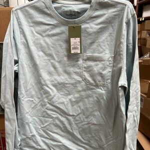 Goodfellow & Co Men's Long-Sleeve Pocket Tee - Pale Blue
